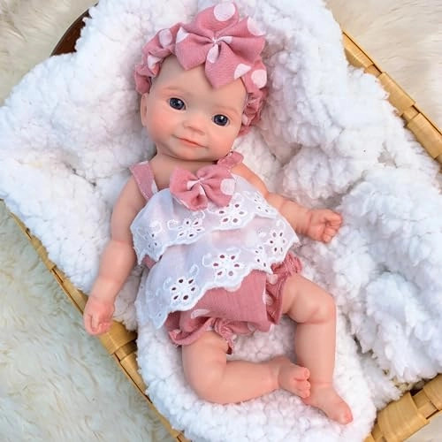 Reborn Baby Doll - 11 Inch Silicone Girl Ages 3+