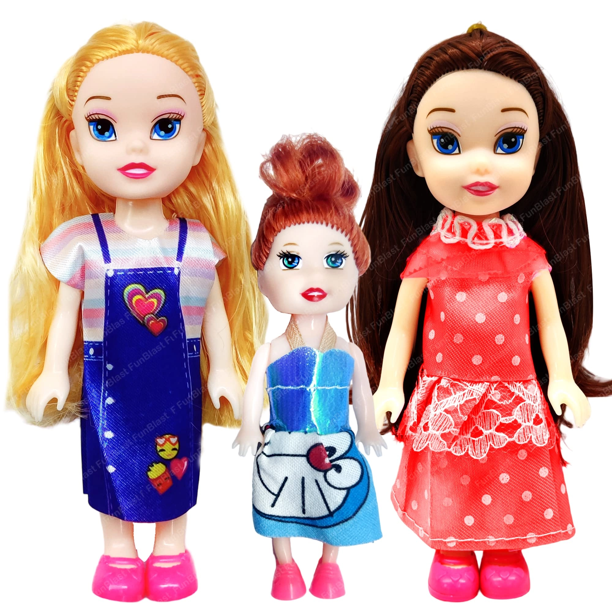 FunBlast Lily Doll - 15 cm 10 cm 3 Pack
