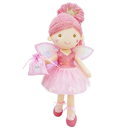 Tooth Fairy Doll Anastasia 43.18 cm Plush - Pink Outfit Wings