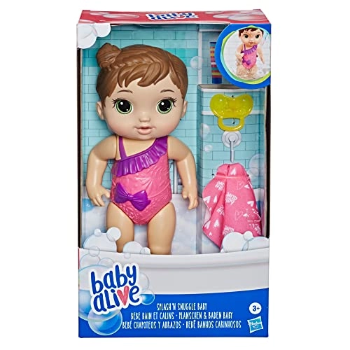 Splash'n Snuggle Baby - Water Play Brown Hair