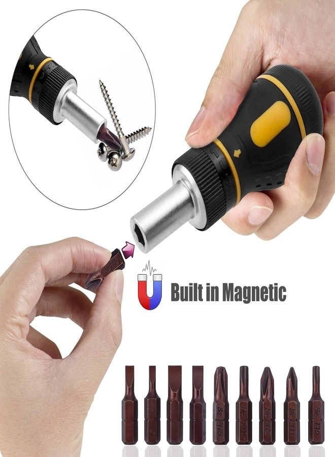 Ratchet Multi Screwdriver Multi-Bit Screwdriver (9 Pcs)