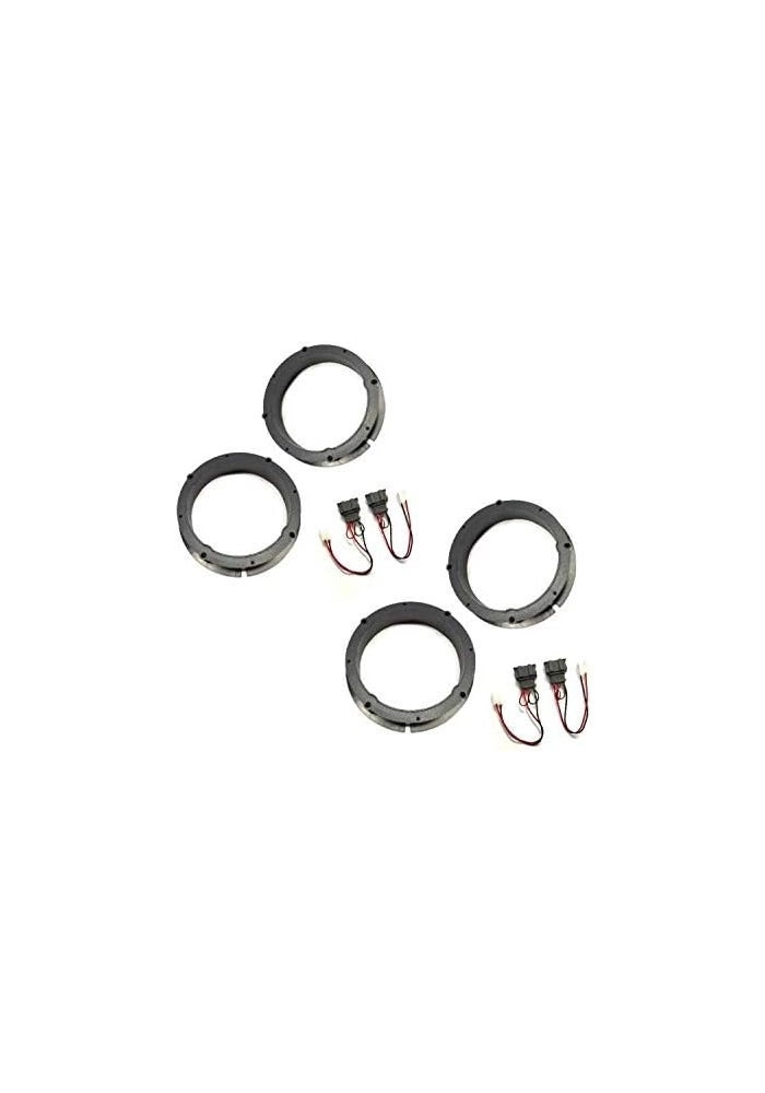 ASC Audio Speaker Install Adapter Door Plates - 2 Pair 6.5in