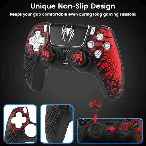 Anti Slip Silicone PS5 Controller Skin Cover - PS5