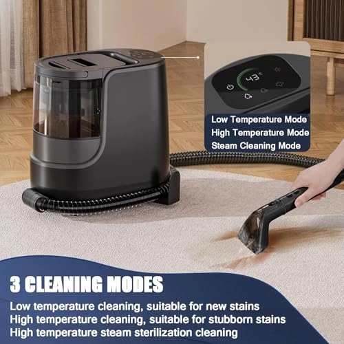 Portable Steam Carpet Cleaner Machine - Spray Suction Three-in-One 400W