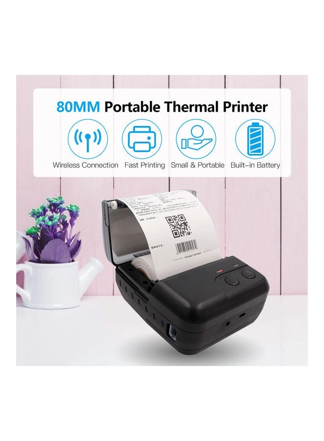 Mini Portable Thermal Wireless Receipt Printer - Thermal 72mm