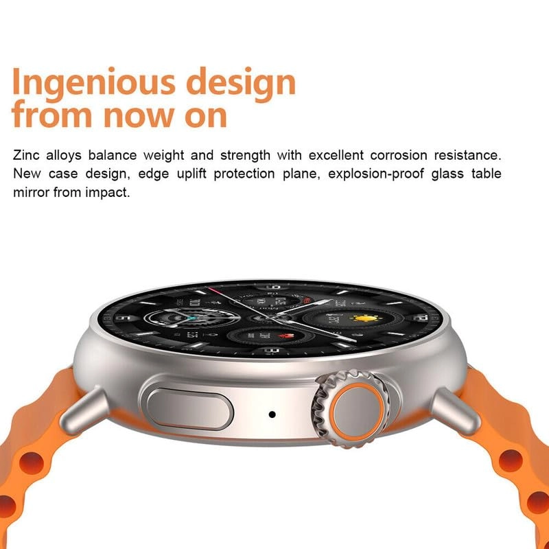 Round Shape Smartwatch Titanium