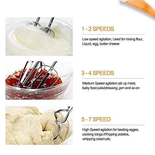 7 Speed Dough Hand Mini Mixer - 100W