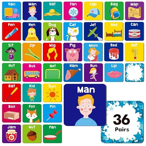 CVC Word Matching Game - 3-6 years 1 pieces