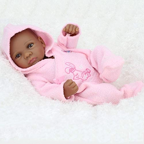 Reborn Baby Doll - 10 inch 25 cm Silicone black skin Ages 3 months+
