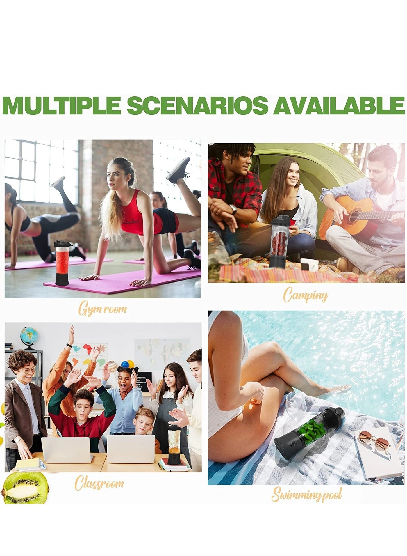 Portable Personal Blender - 6-Blade USB Rechargeable Portable