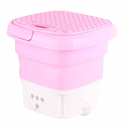 Folding Washing Machine,efficient Portable Mini Washer Small Foldable Bucket Lightweight for Baby Clothes Underwear and Small Items Perfect for Apartment Laundry Camping Rv and Travel(blue)