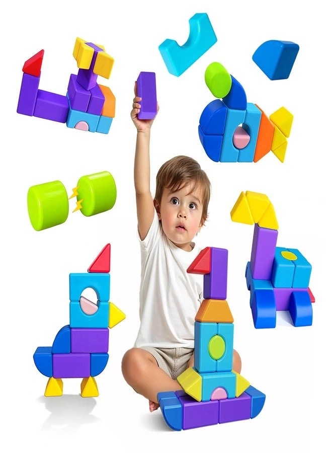Pairez Toys Magnetic Blocks - 22 pcs 8 shapes Colorful