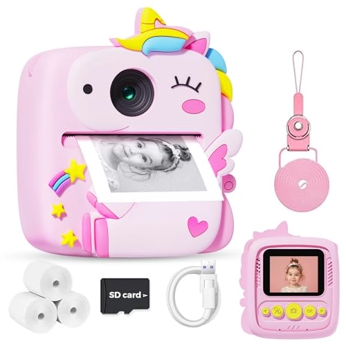 Kids Camera Instant Print - 12MP 1080P 2.4" Screen