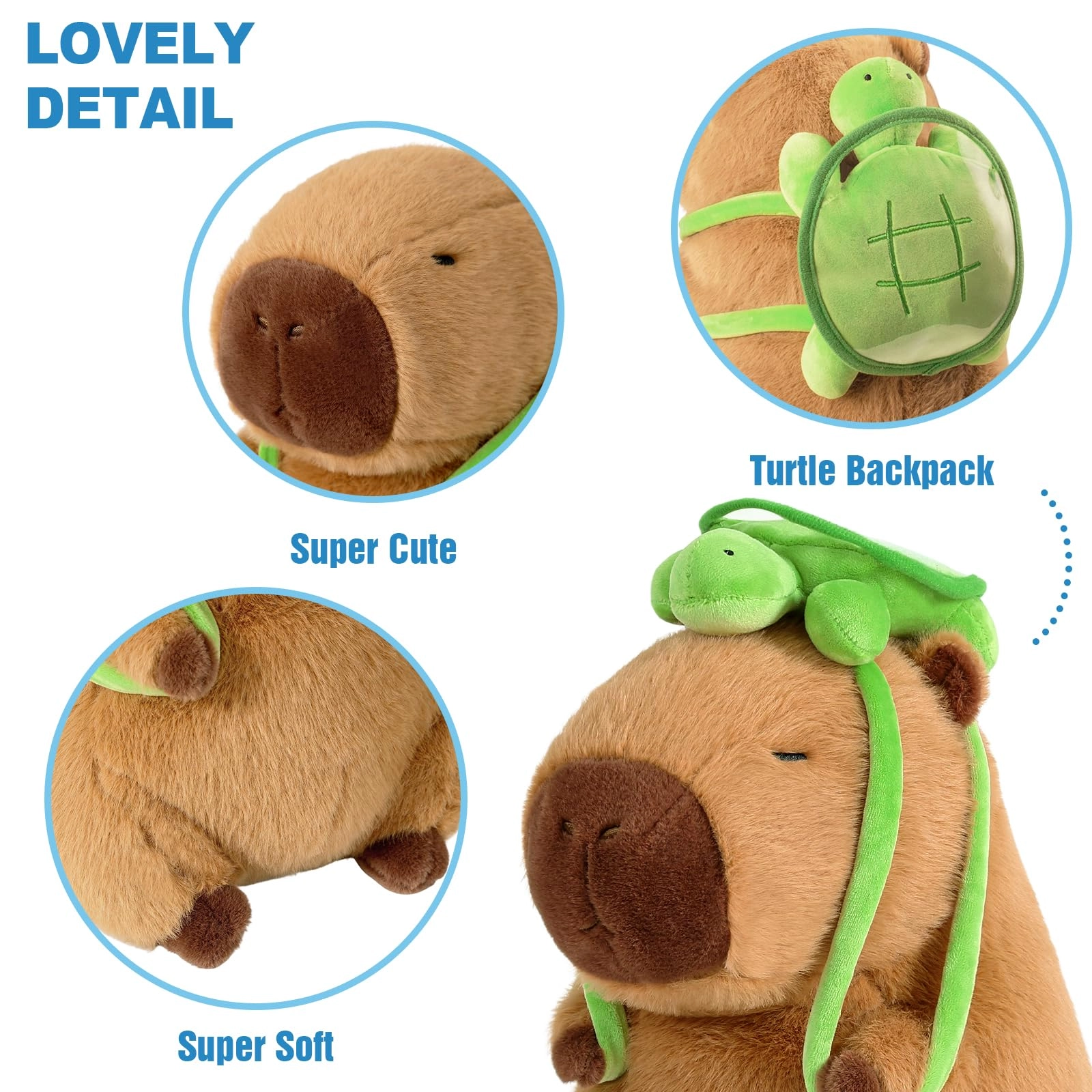 Capybara Plush - 9 inch Strawberry Hat