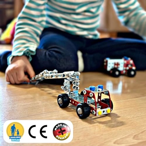 Fire Truck Metal Building Kit - 180 pcs for ages 8+
