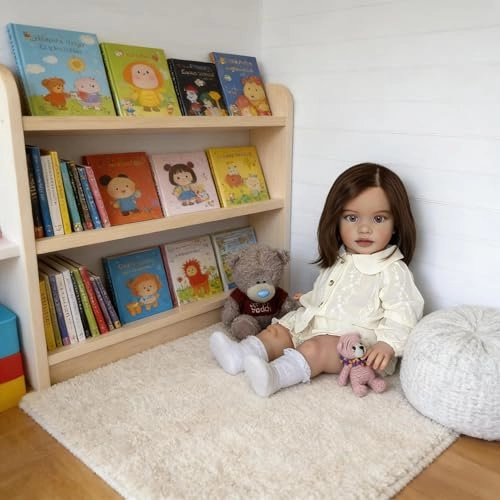 Pippa Reborn Baby Doll - 26 inch Cotton Vinyl Hand-rooted Curly Hair Ages 3+