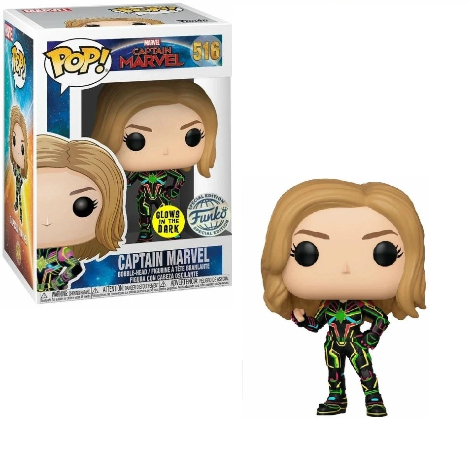 FUNKO Captain Marvel - Movies - 516 Bobble-Head Vinyl Figure