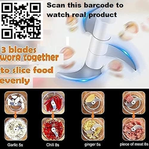 Electric Mini Garlic Chopper - 250ML Electric [ DC ]