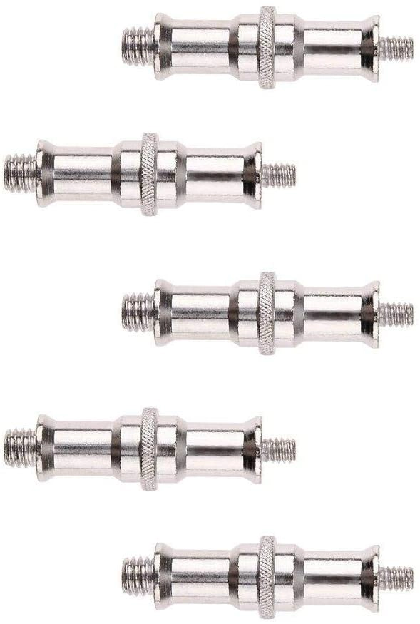 1/4 To 3/8 Inch Metal Male Convertor Threaded Screw Adapter - 5 Pcs Standard