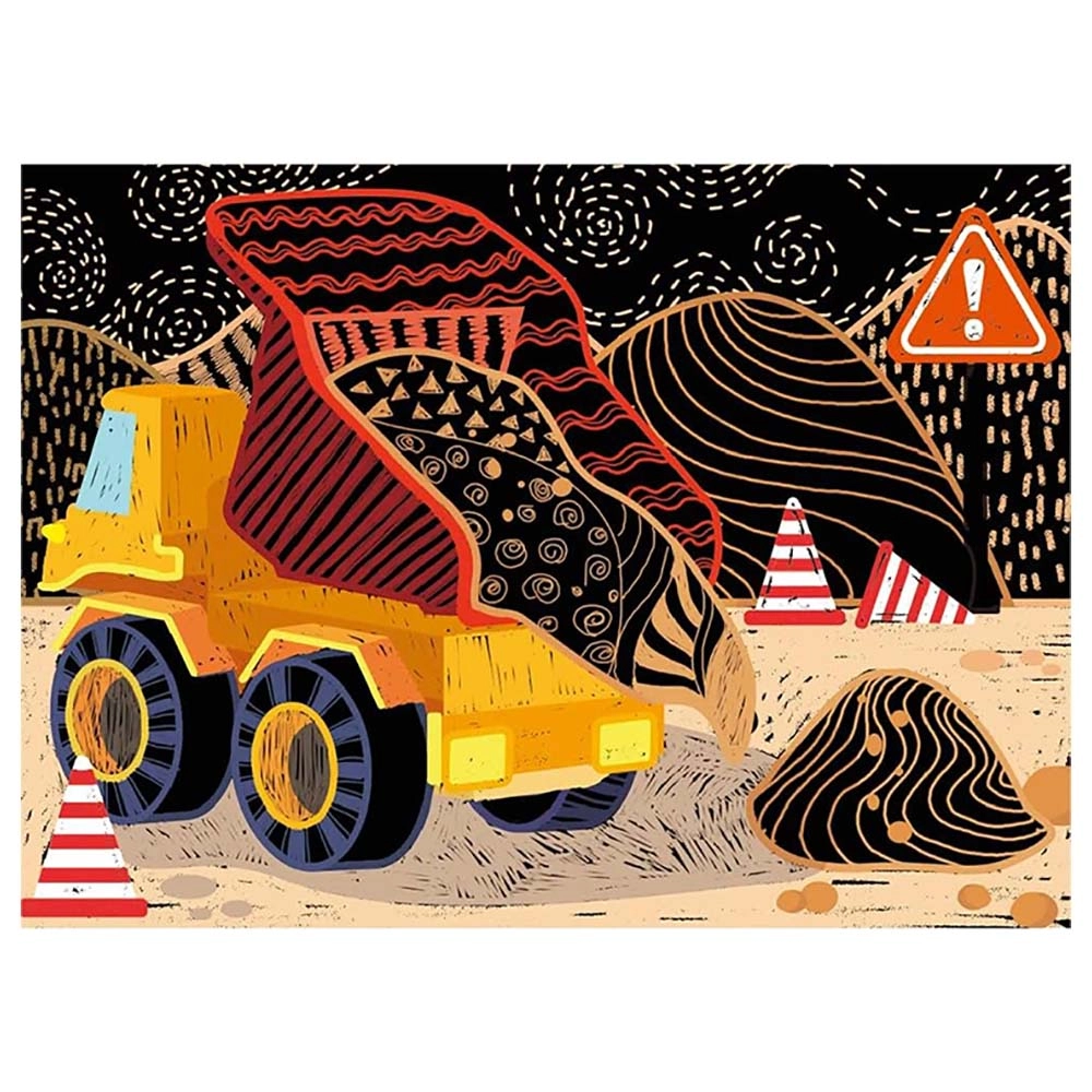 Scratch Art Kit - 8 pieces wooden pen