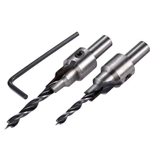 Countersink Drill Bit Set - High Speed Steel (HSS) 2pcs 4mm 5mm
