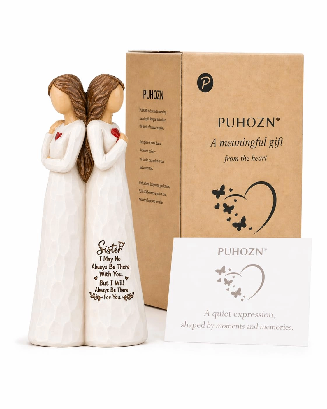 puhozn Sister Figurine Keepsake - Resin