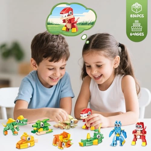 3-in-1 Dinosaur Building Blocks - 36pcs