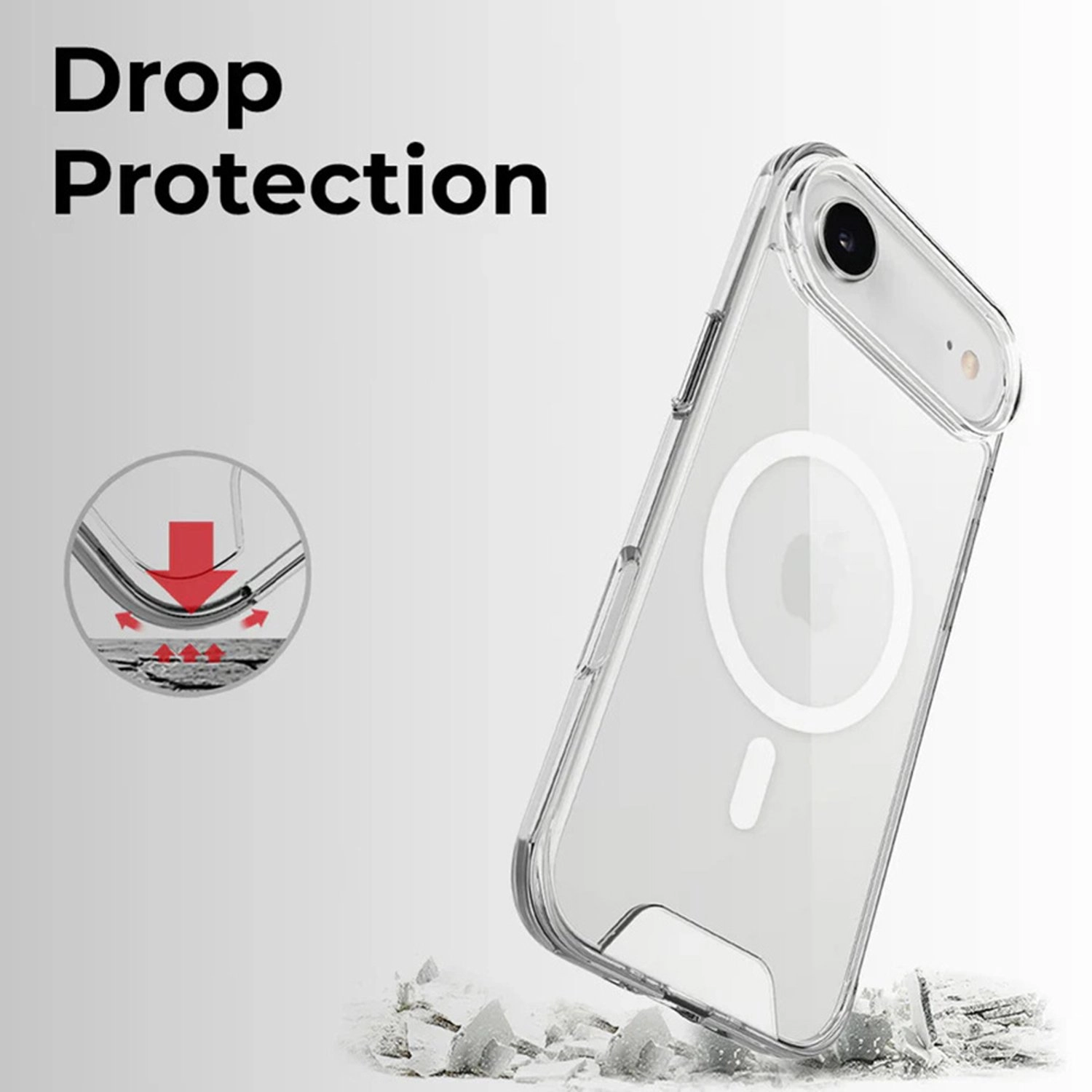 MagSafe Case - Clear + Screen Protector - 9H for iPhone 17 Air