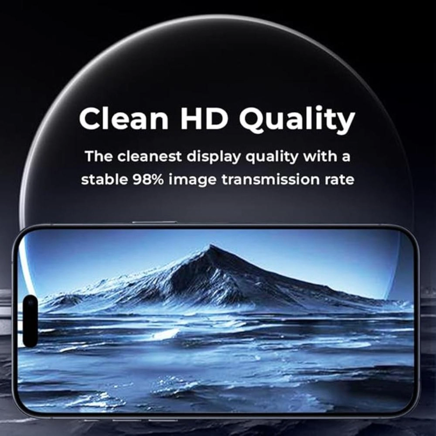 Anti-Fingerprint Tempered Glass Screen Protector for iPhone 15 Pro Max