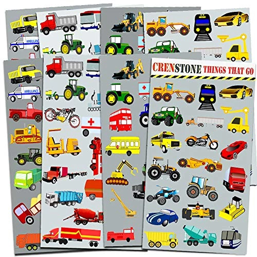 Crenstone Cars and Trucks Sticker Book 160 pcs