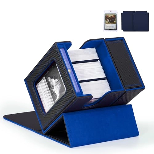 Trading Card Deck Box - Black/Red Modern