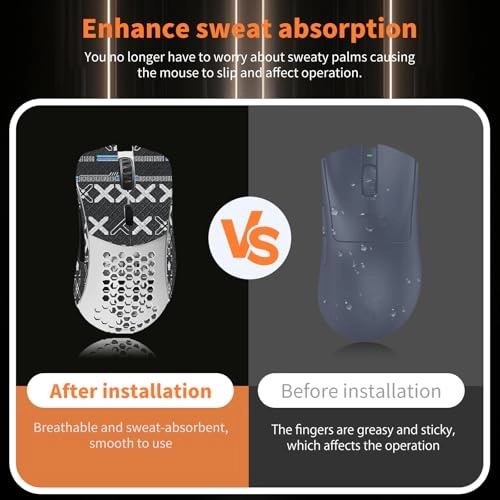 Mouse Grip Tape - Full Coverage Self-Adhesive Black