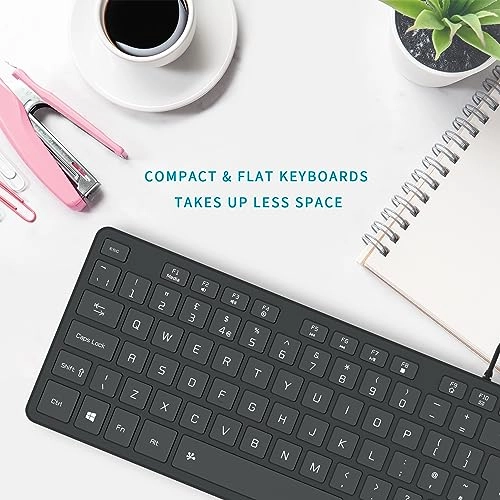 Slim USB Wired Keyboard - UK Wired