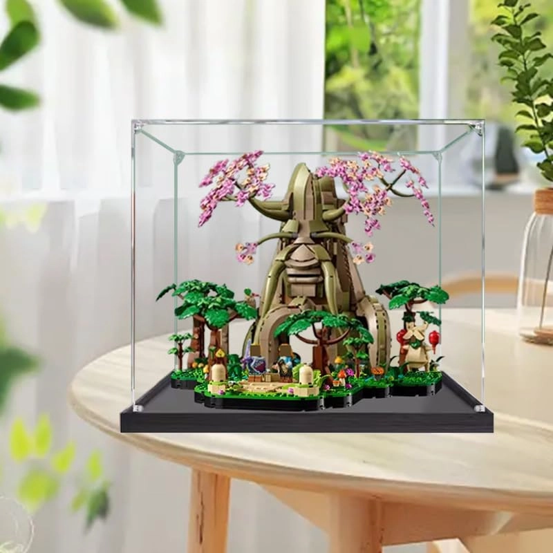 Lego Ideas Display Case 77092 - 15.74x15.74x13.77in Black Bottom+Background 1