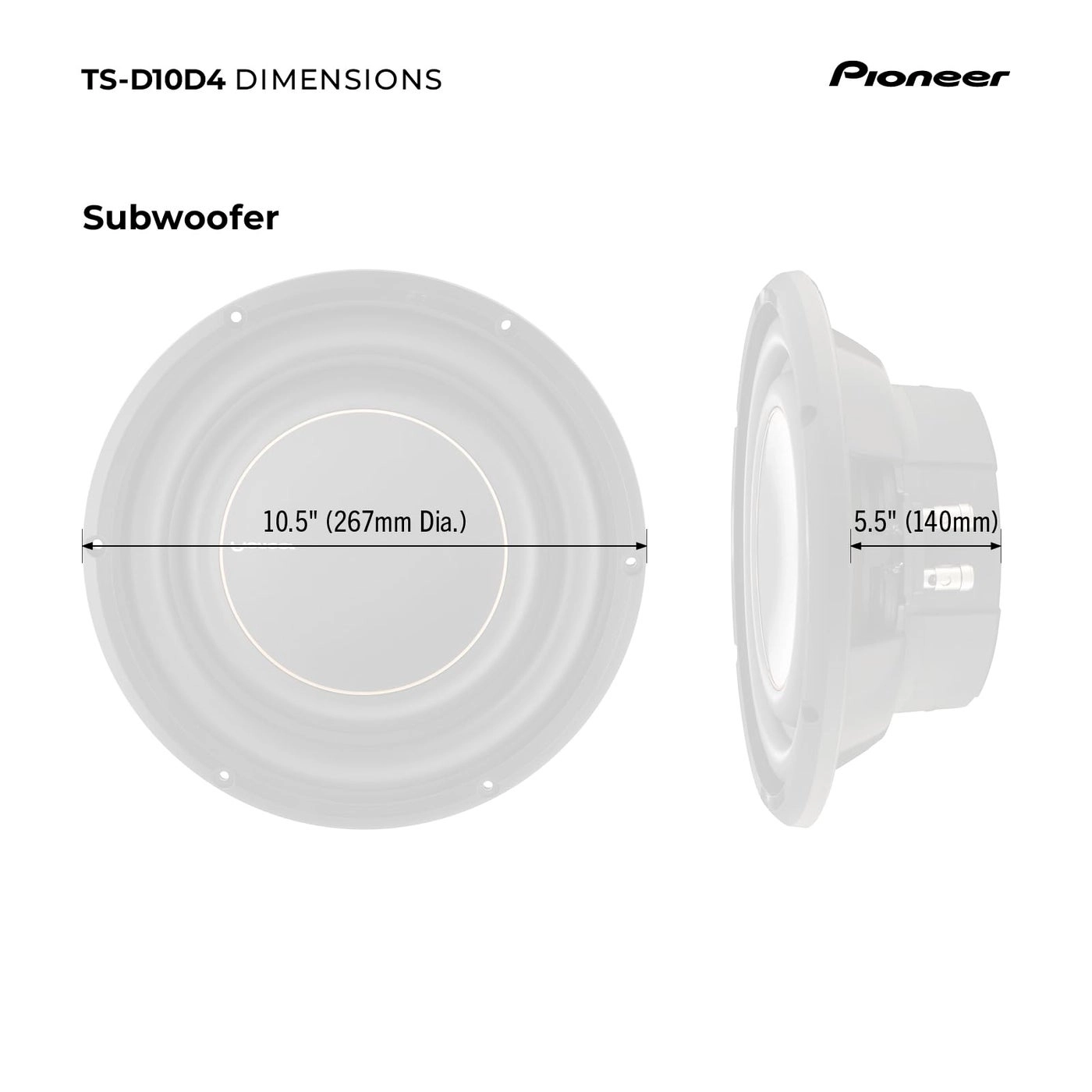 TSD10D4 - 10inch