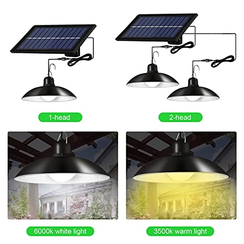 Solar Powered LEDs Ceiling Light - Warm white Dimmable