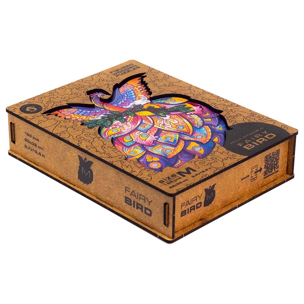 Fairy Bird Wooden Puzzle (4107390-BIRD_M) - 198 pcs