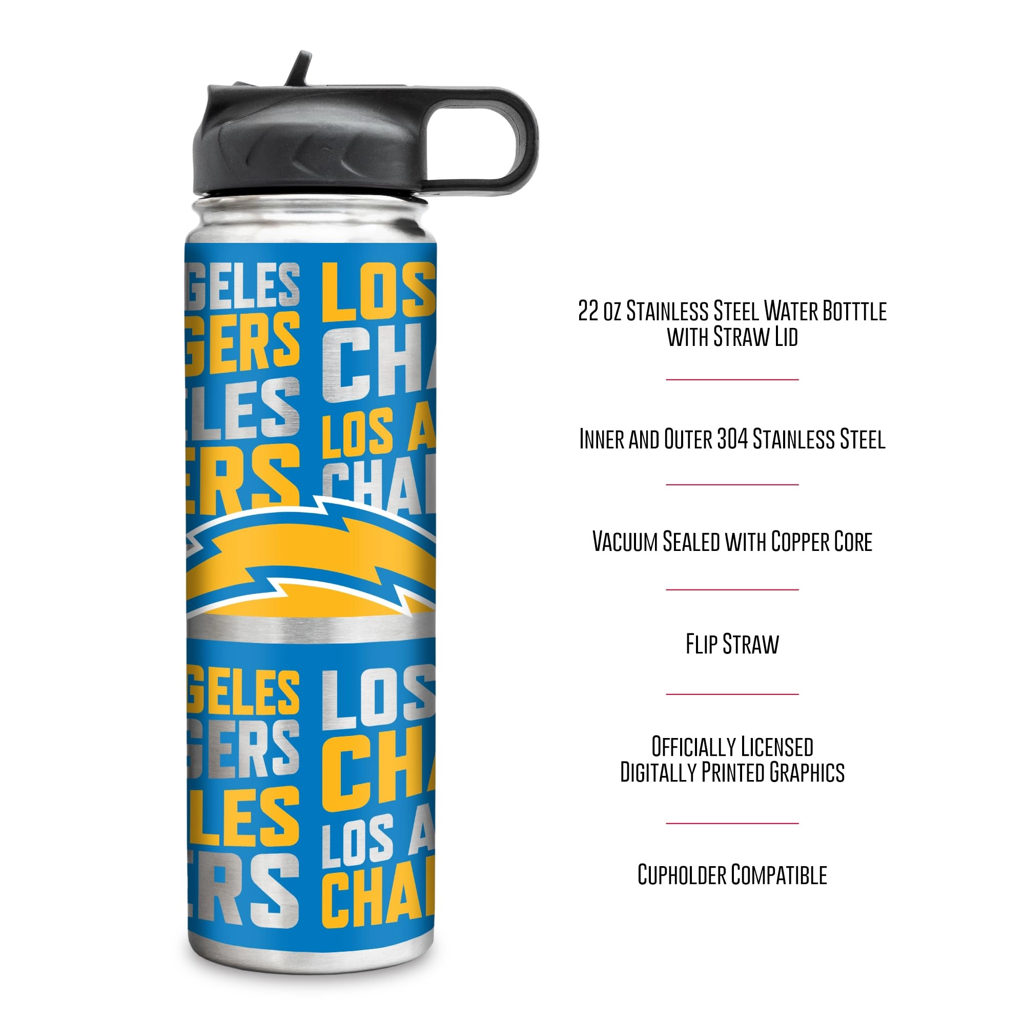 Stainless Steel NFL Football Tumbler - 650ml