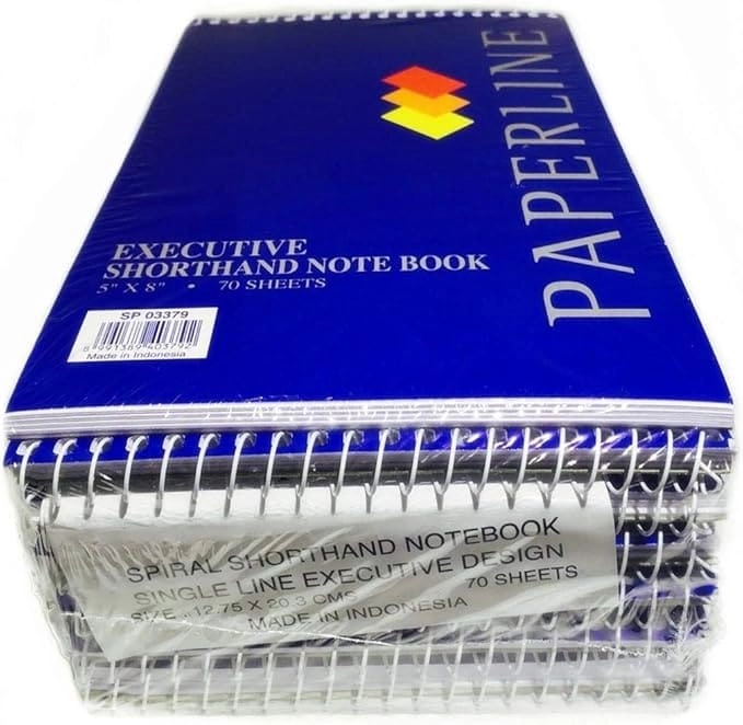 Executive Shorthand Note Book 5 X 8in - Lined