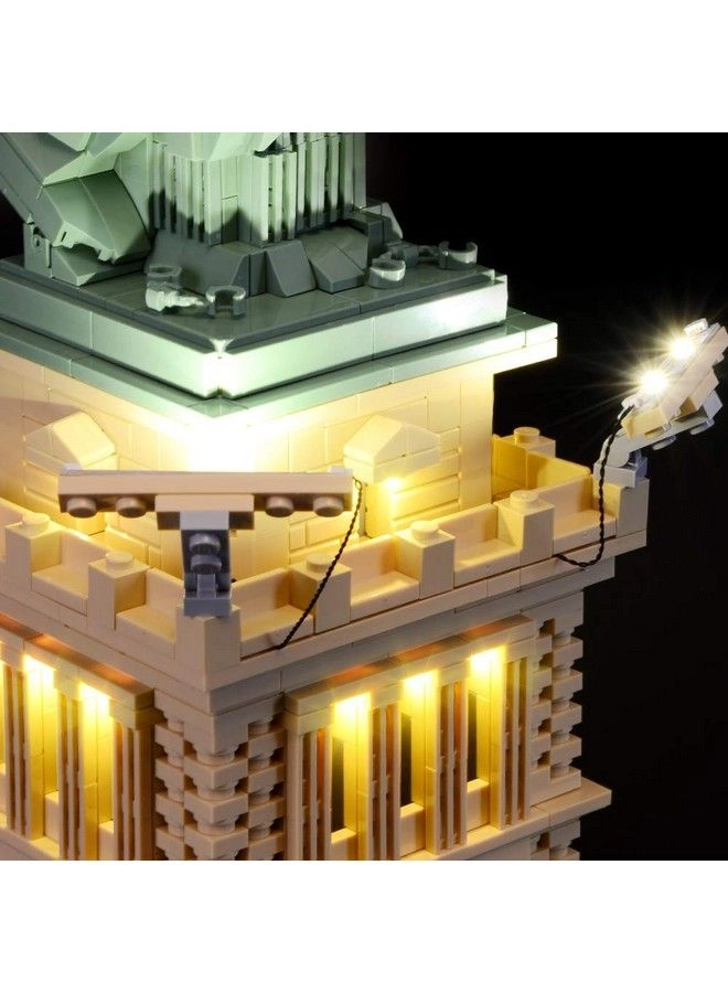 Led Lighting Kit For Architecture Statue Of Liberty - Compatible With Lego 21042