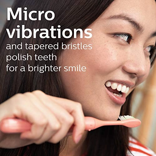One Battery Toothbrush - Miami Coral 3 month battery life 2 Minute Timer