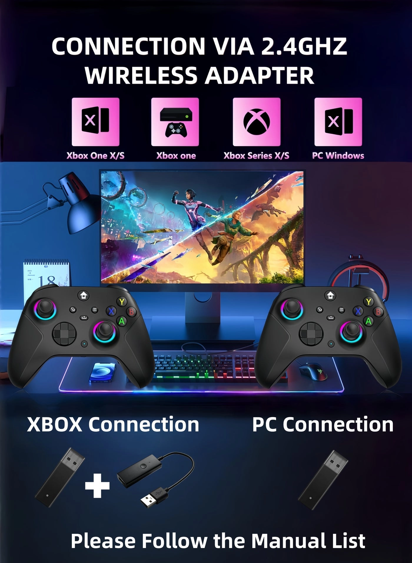 Wireless Xbox Controller - black Xbox Series X/S Xbox One PC