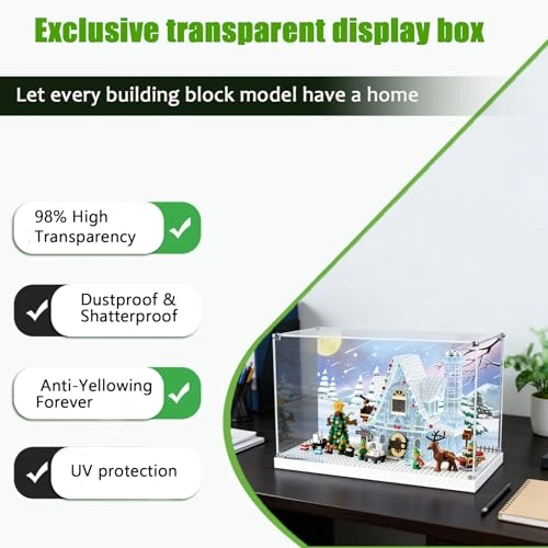 Lego Acrylic Display Box - 10275 Seasonal Elf Clubhouse