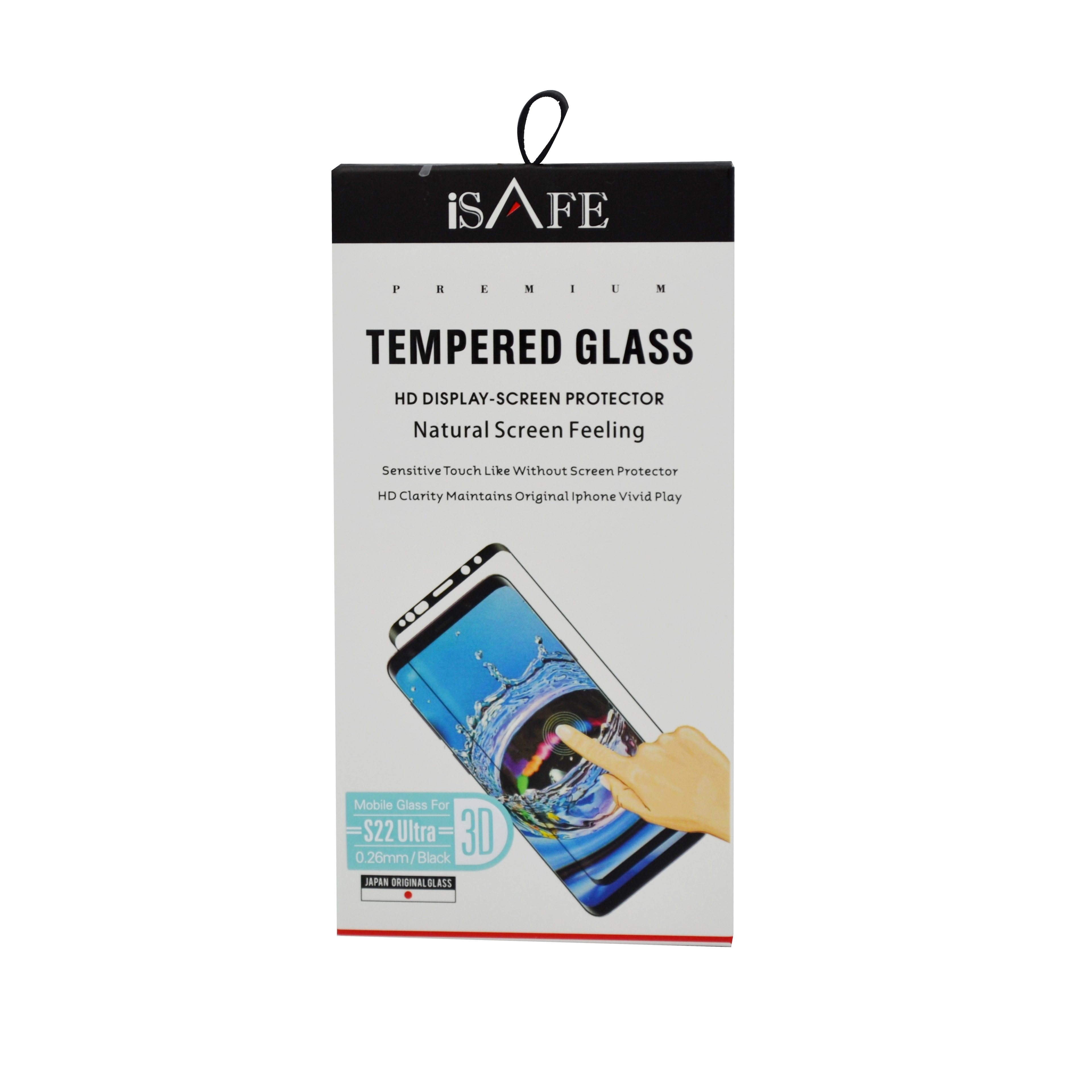 HiPhone Telecom HD Glass Screen Protector for Galaxy S22 Ultra