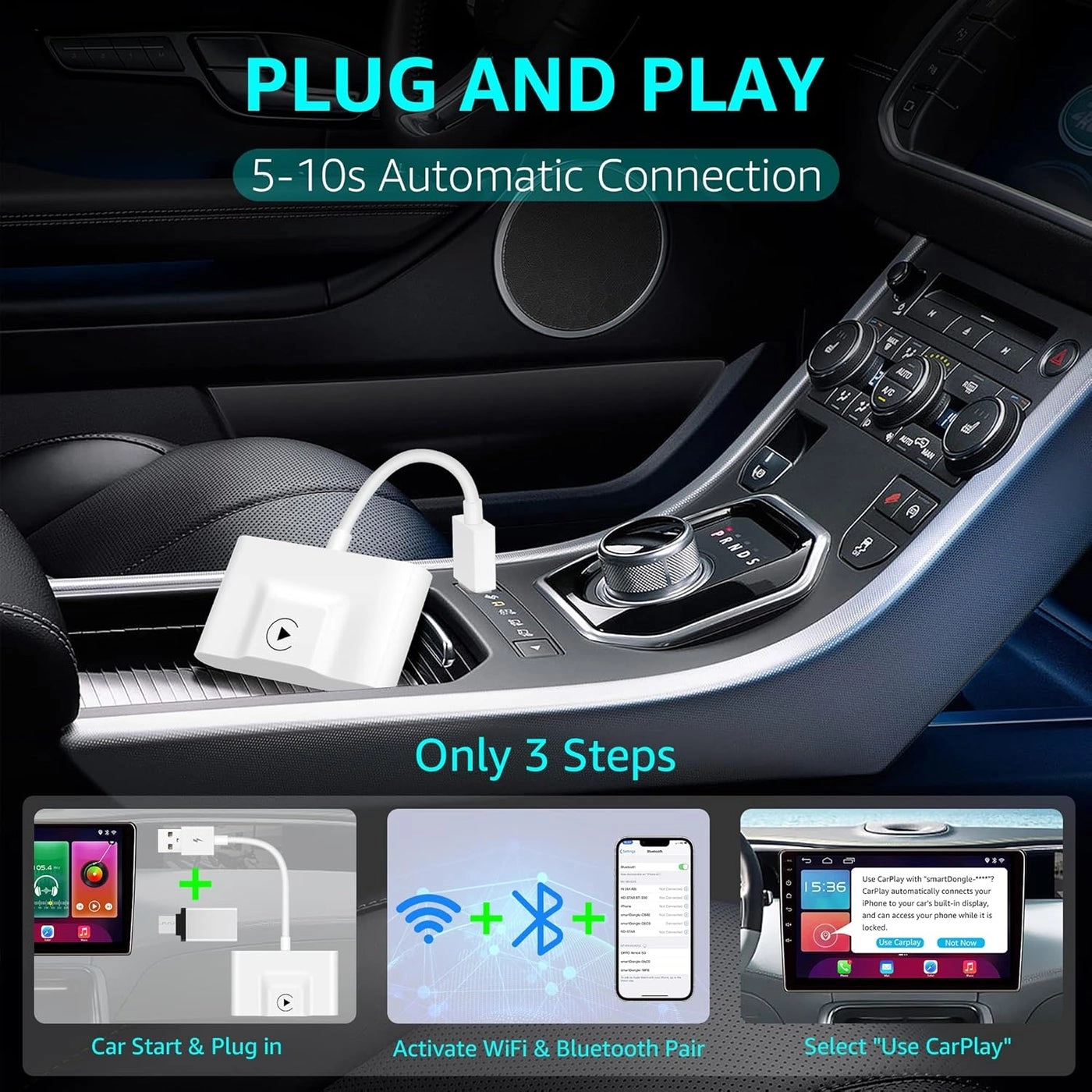 XM-1 - Wireless CarPlay Adapter Plug and Play