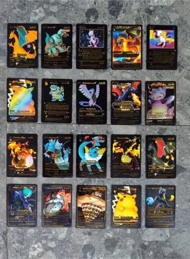 Assorted Cards Deck Box Set - Black 55pcs