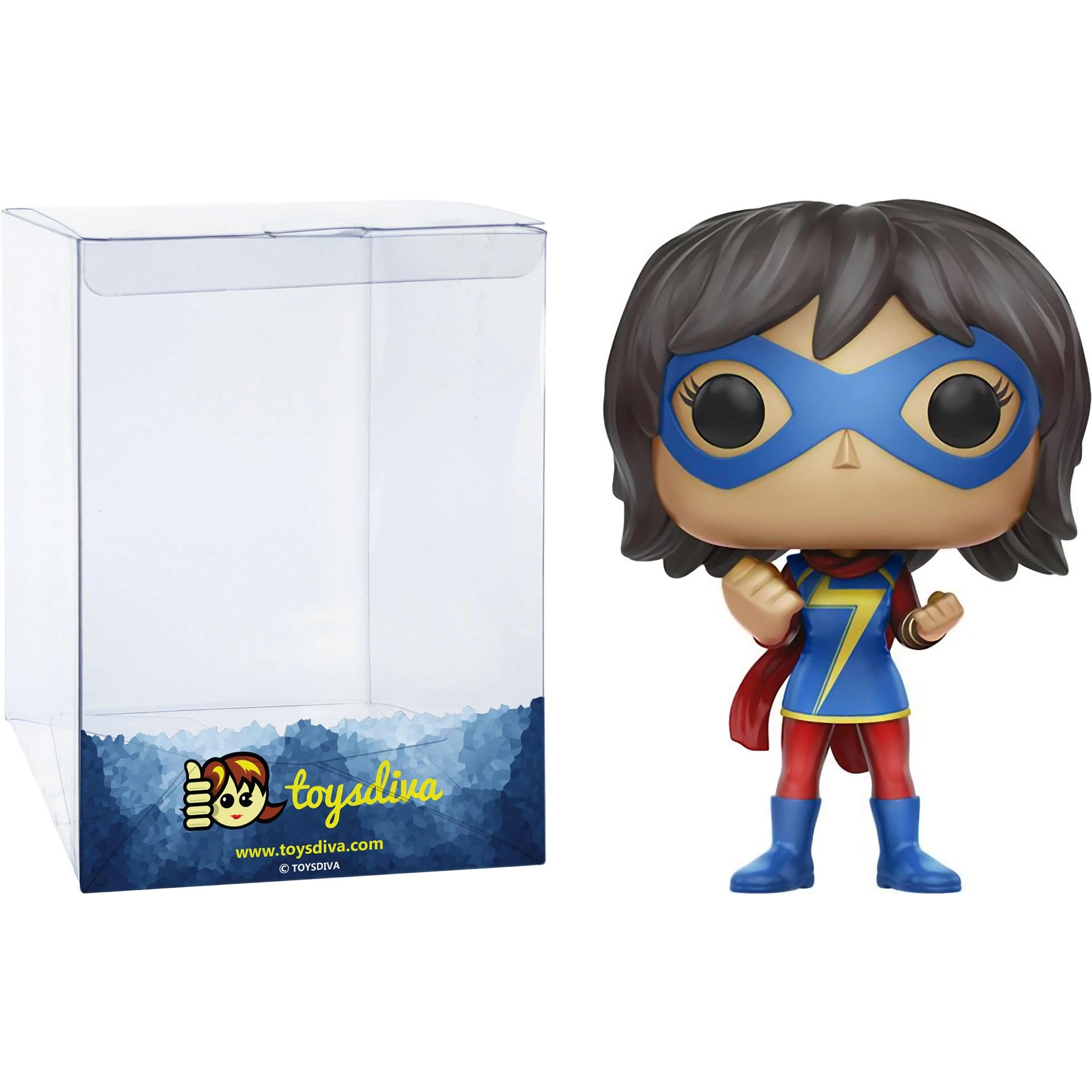 FUNKO Ms. Marve l [Kamala Khan] - Vinyl Figurine + Graphic Protector - 3rd generation P.E.T. - Comic
