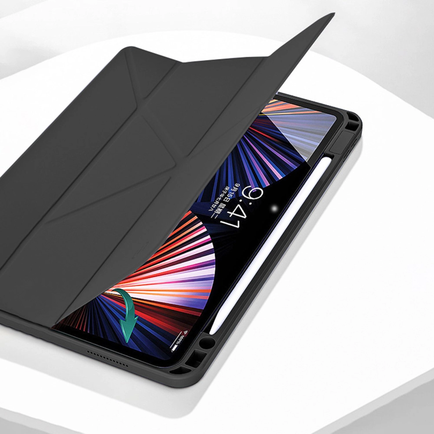 Flip Case with Pen Slot and Adjustable Stand for iPad 10.9-inch