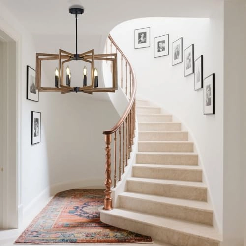 Industrial Lantern Chandeliers - Dimmable