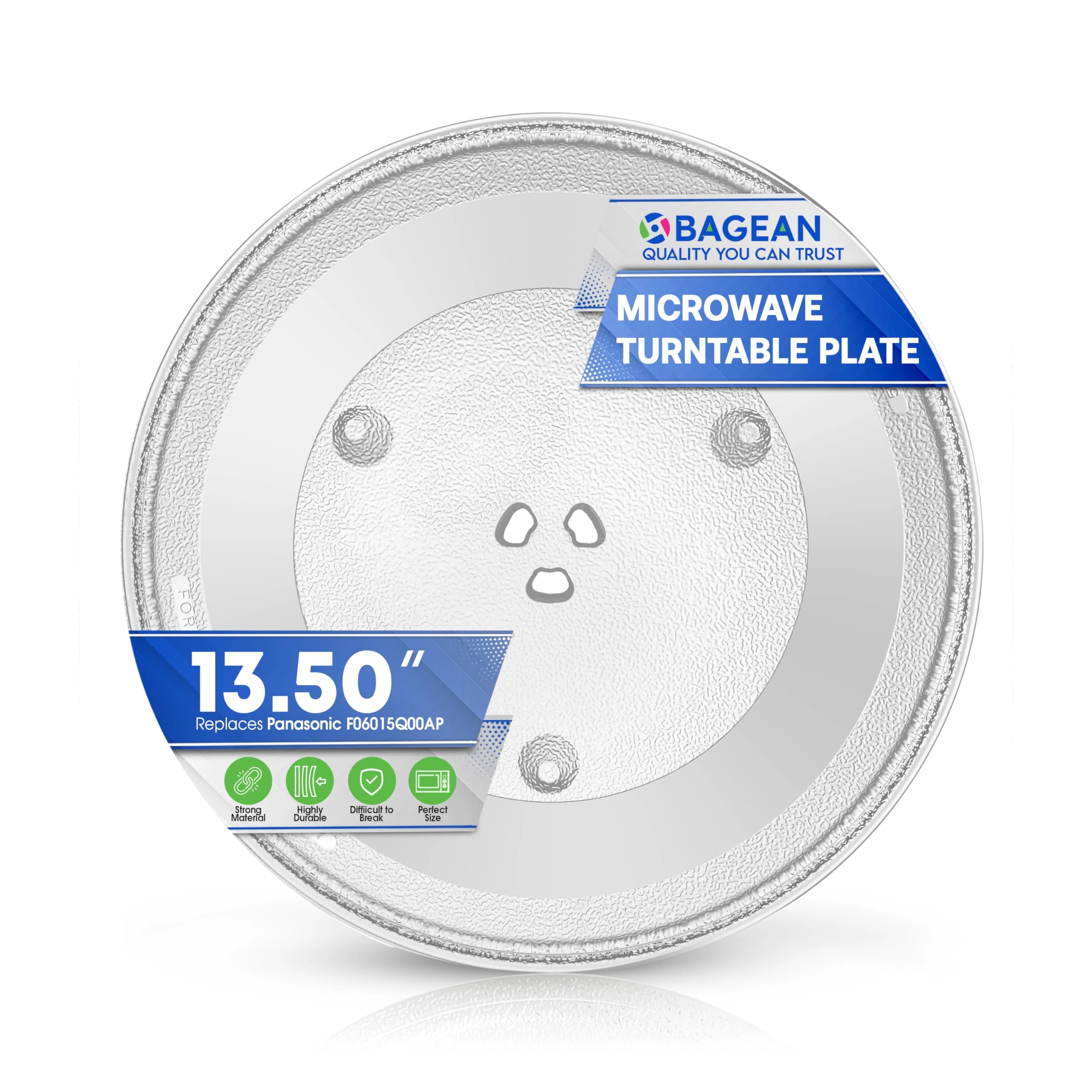 Bagean Glass Turntable Tray - 13.5 inches